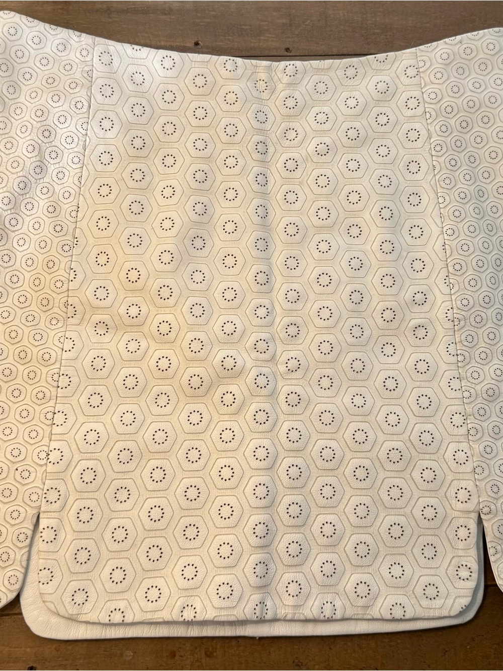 rag & bone Cream lambs leather Mini Skirt